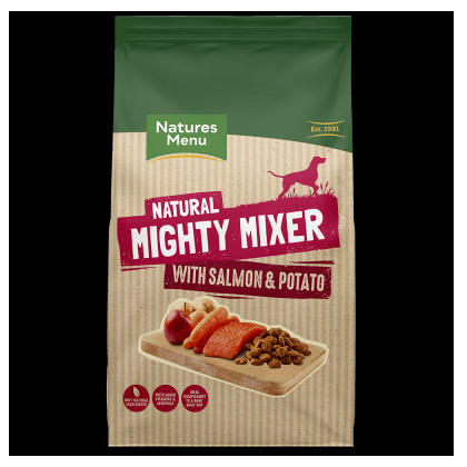 Natures Menu Mighty Mixer Biscuit with Salmon & Potatoes 2kg
