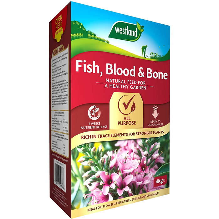 Westland Fish, Blood and Bone All Purpose Plant Food, 4 kg, Natural