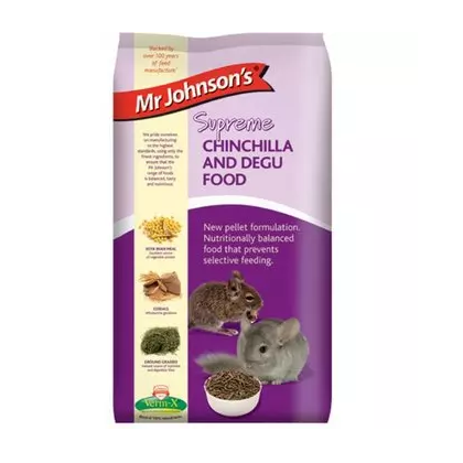 Mr Johnson's Supreme Chinchilla And Degu Food 900g