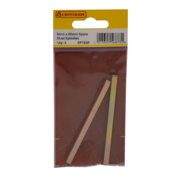5mm x 85mm Spare Spindles Steel (pack of 2)