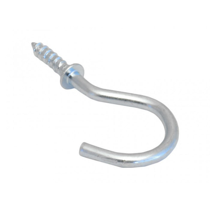 19mm ZP Shouldered Cup Hooks 18pk