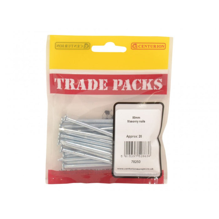 Masonry Nails - 80mm (20 PK)