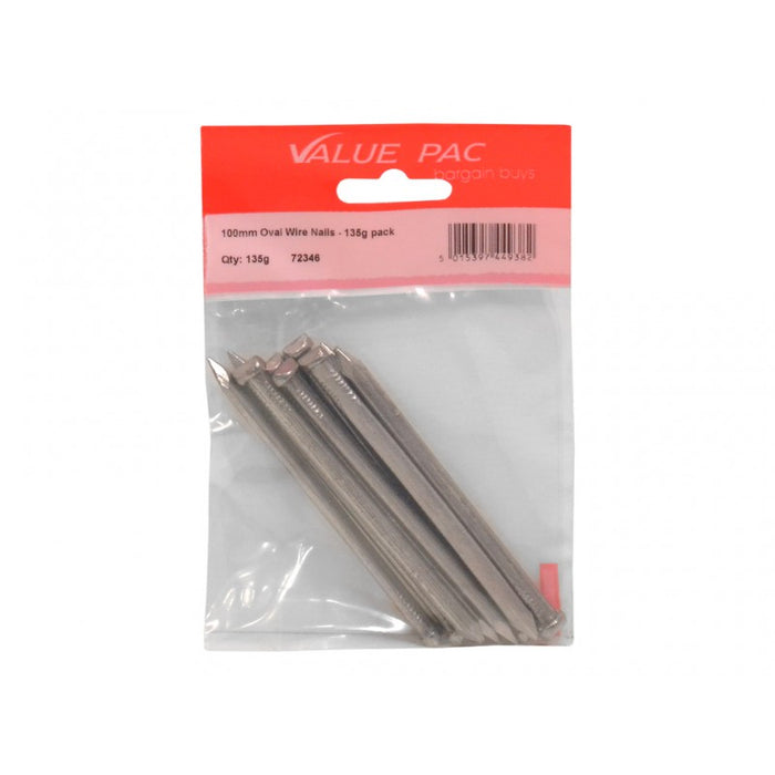 100mm Oval Wire Nails - 120g pack
