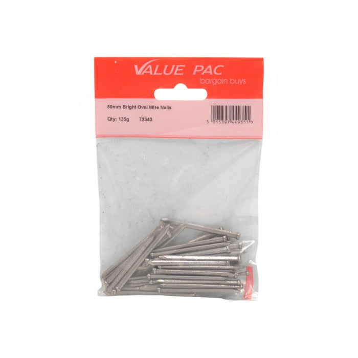50mm Oval Wire Nails - 120g pack