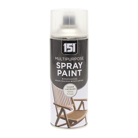 Multi-Purpose Spray Paint - 400ml Clear Lacquer