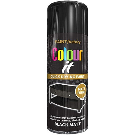 Spray Paint - 400ml Black Matt