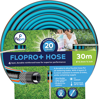 Flopro 2 in 1 Compact Hose Reel 20M Multi-purpose Hose