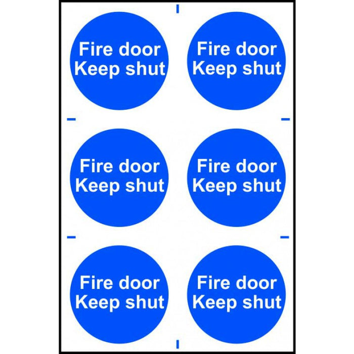 Fire door Keep shut - PVC (200 x 300mm)