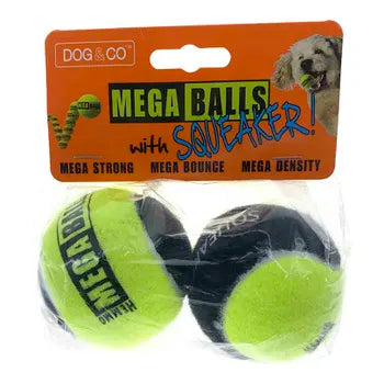 Mega Balls With Squeaker 2pk