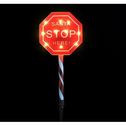 Battey Operated Santa Stop Sign