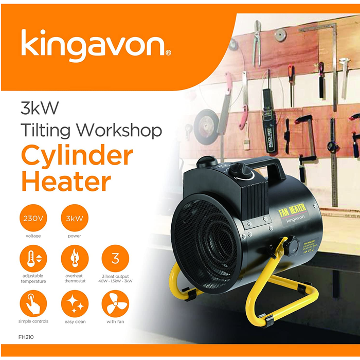 3kW Tilting Workshop Cylinder Heater