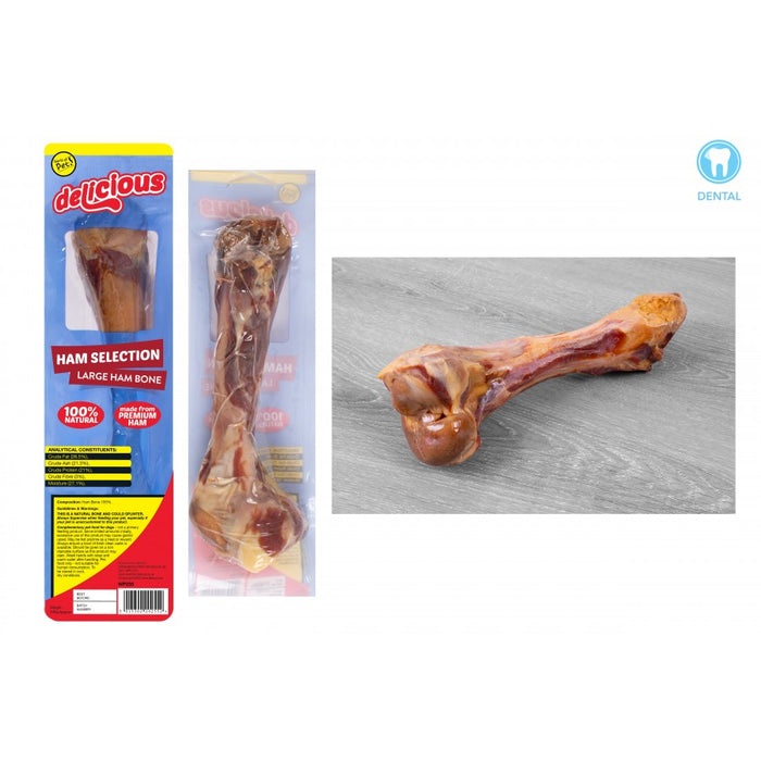 Delicious Natural Ham Bone Dog Treat