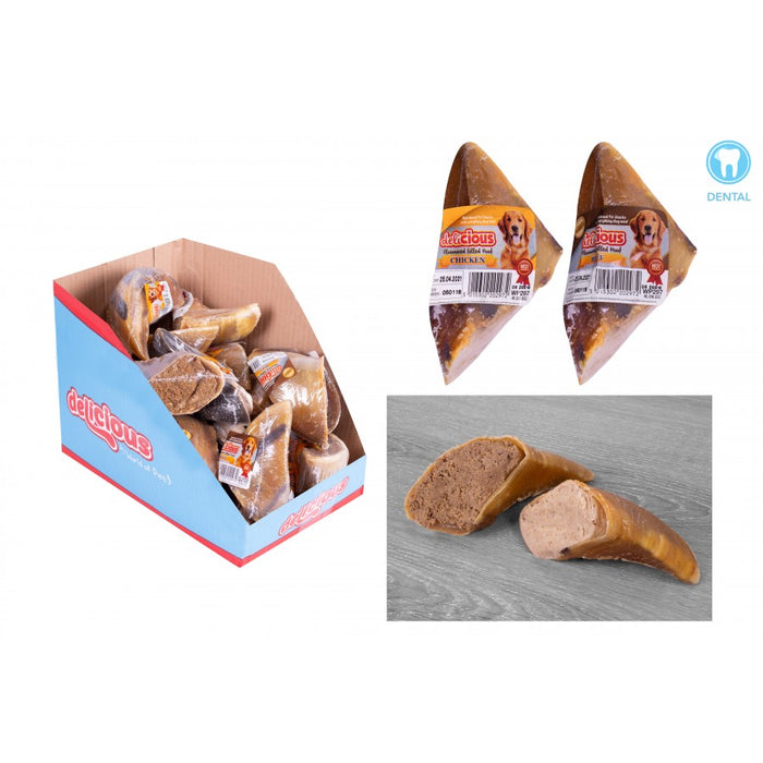 Delicious Chicken & Beef Flavoured Filled Hoof
