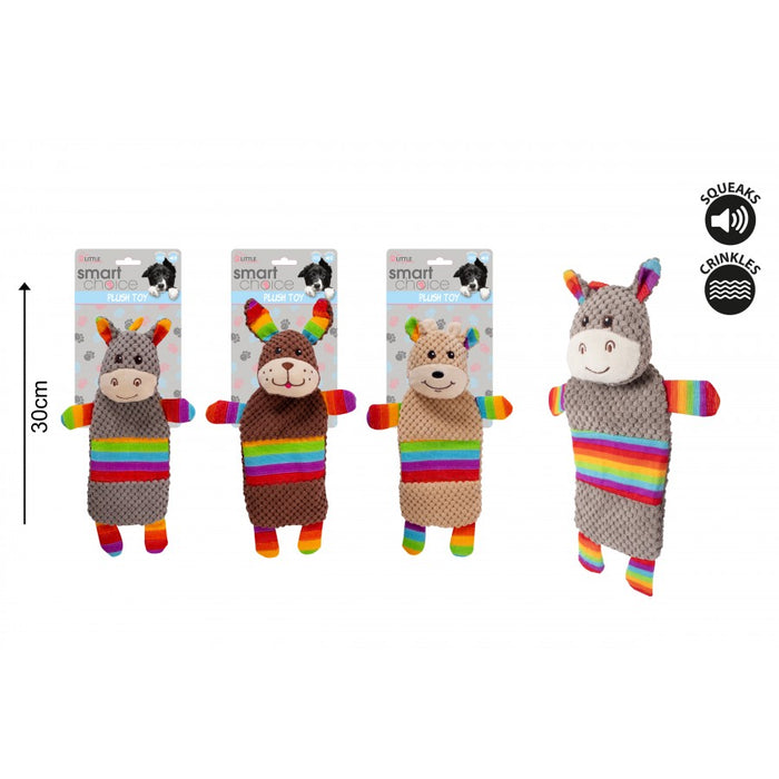Plush Rainbow Puppy Toy