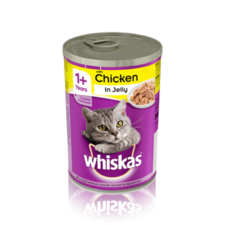 Whiskas 1+ Can With Chicken In Jelly 390g