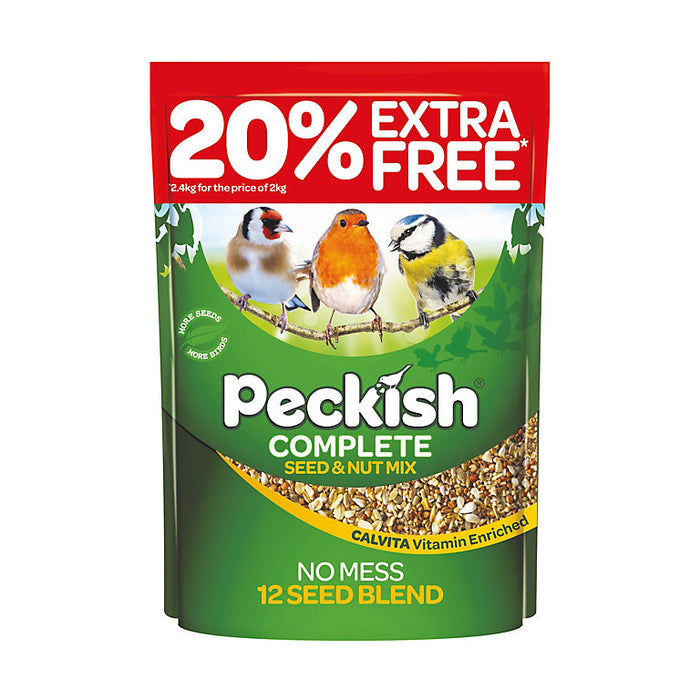 Peckish Complete Seed & Nut Mix 2kg + 20% Extra Free