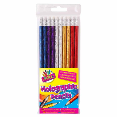 10 Holographic HB Pencils