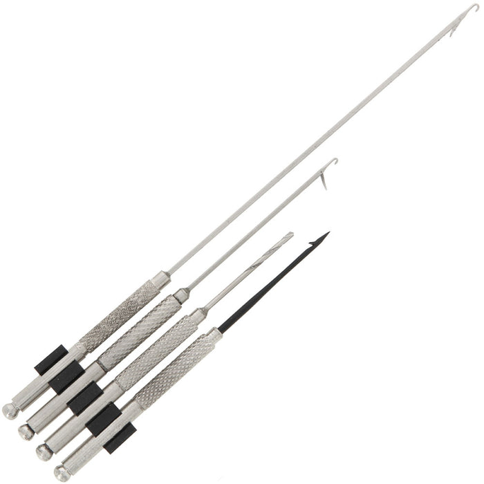 4pc Stainless Tool Set - PVA Long, PVA Short, Baiting Needle and Drill