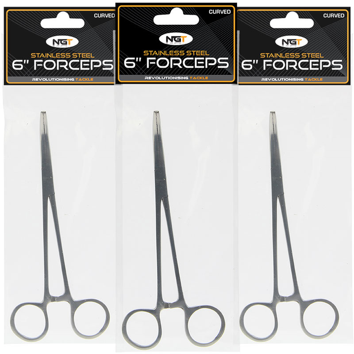 6" Forceps - Stainless Steel Curved
