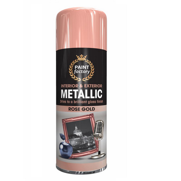 Metallic Spray Paint - 400ml Rose Gold