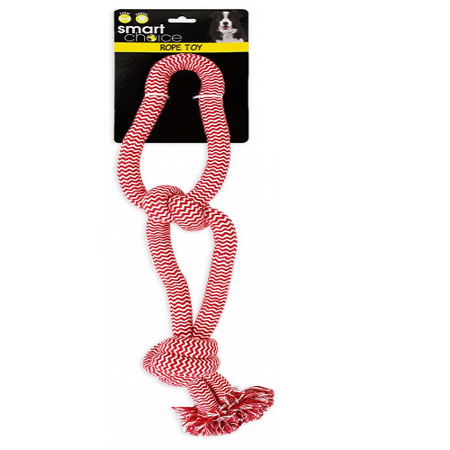 Large Rope Tug Dog Toy 4 Asst