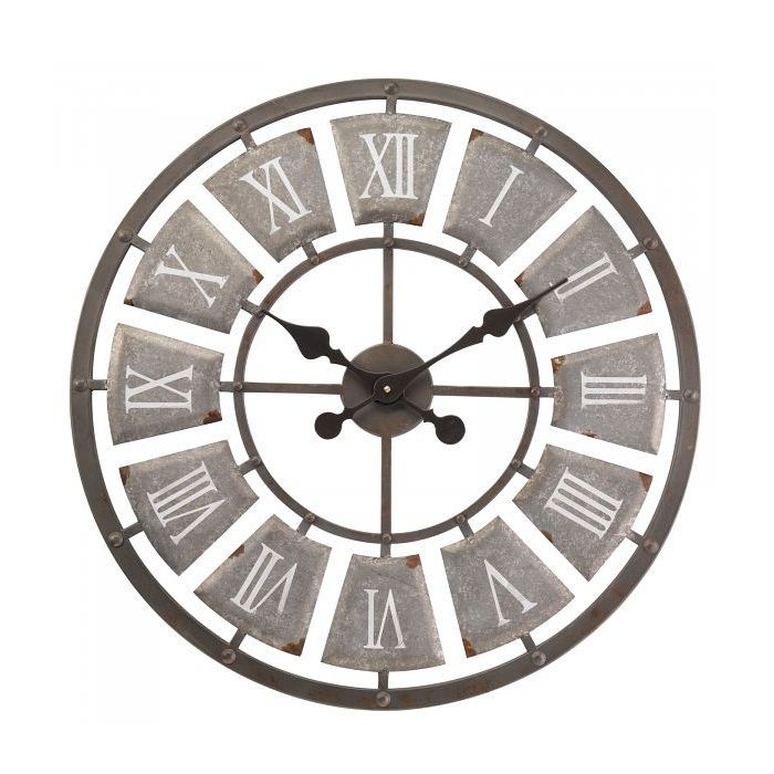 Grey Lincoln Wall Clock 62cm