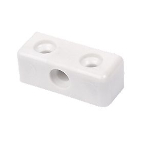 Modesty Blocks - White Nylon - 35mm (40 PK)