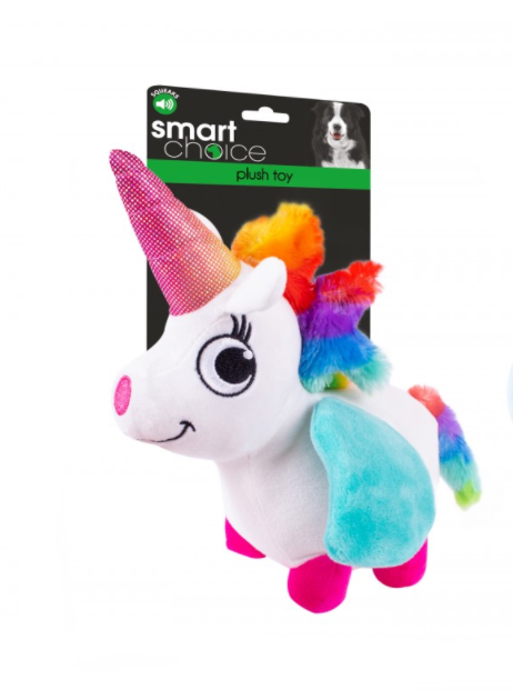 Squeaky Plush Unicorn Dog Toy